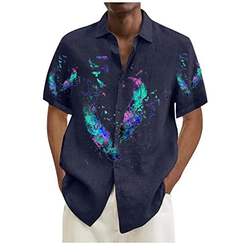 Dhyuen Herren Tshirt Kurzarm Lässige Freizeit Shirts Sommerhemd Männer...