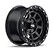 RockTrix RT114 18 inch Wheel Compatible with 2009-2024 Ford F150 18x9 6x135 Wheels (-12mm Offset, 4.5in Backspace) 87.1mm Bore, Black Wheels, Also fits 2022+ Bronco Raptor Rims
