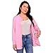 Inspired Comforts Mastectomy Recovery Shirt with Drain Pockets and Fasteners to Hold Drainage Tubes Pink