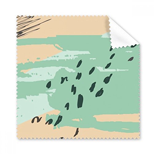 Chiffon de nettoyage tissu motif plantes d'art idée cadeau utile lot de 5 essuie-écran