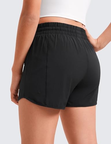 CRZ YOGA Girls Athletic Shorts with Zipper Pocket for Teens Kids Running Workout Casual Tennis Soccer Lightweight Liner4