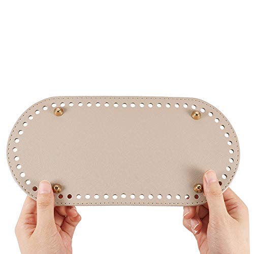 PandaHall 1pz PU in Pelle Ovale a Maglia Lunga