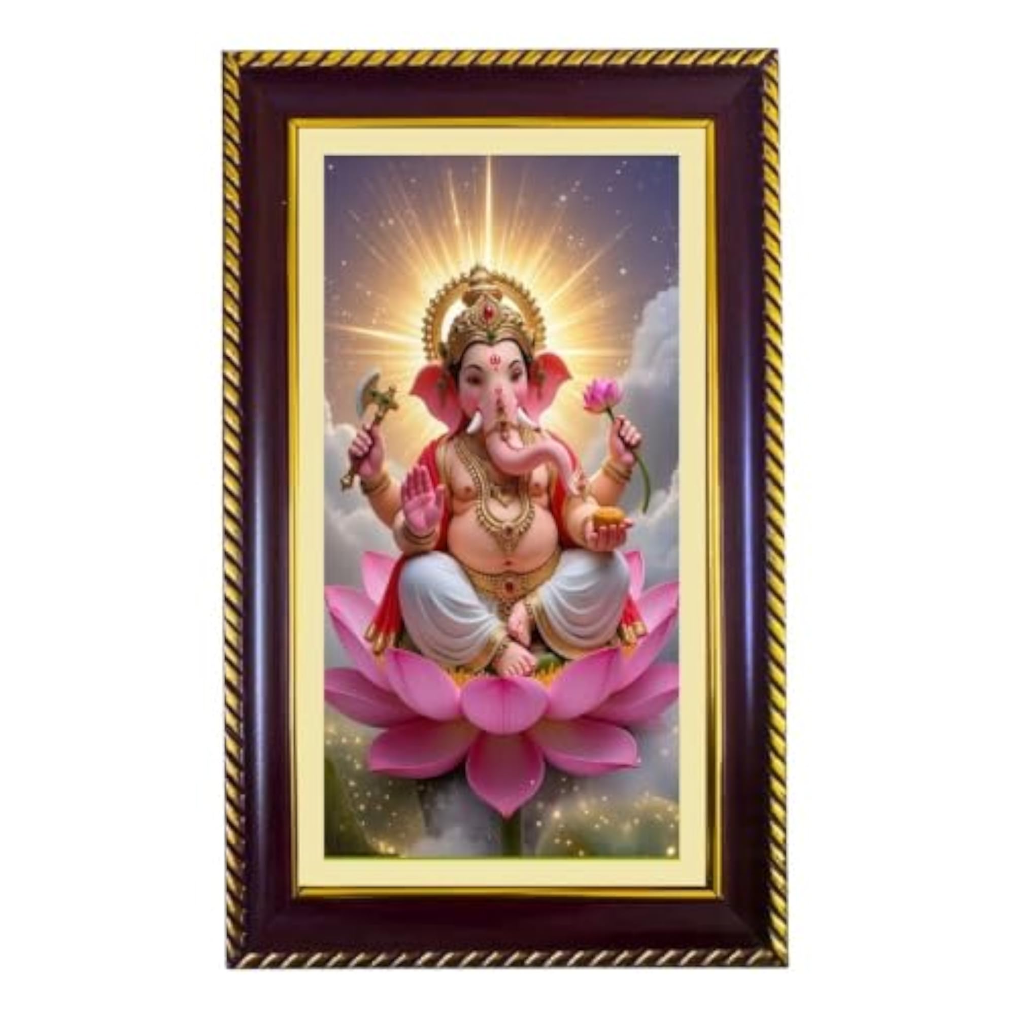 Lord Ganesh Photo Frame for Wall & Table Decor