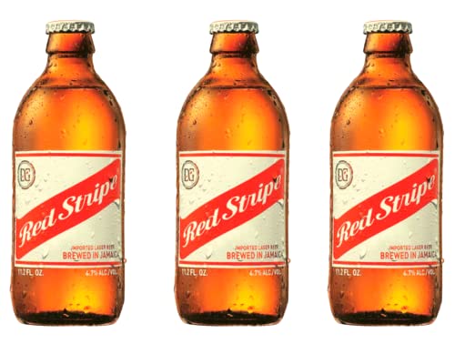 Red Stripe Lager Chubby Beer 341ml (Jamaica) (Bundle of 3)