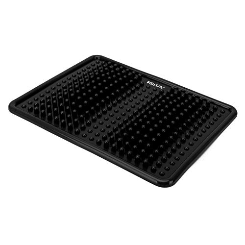 Roundish Tips Black Foot Massage Mat for Plantar Fasciitis, Arch Pain, Pain Syndrome