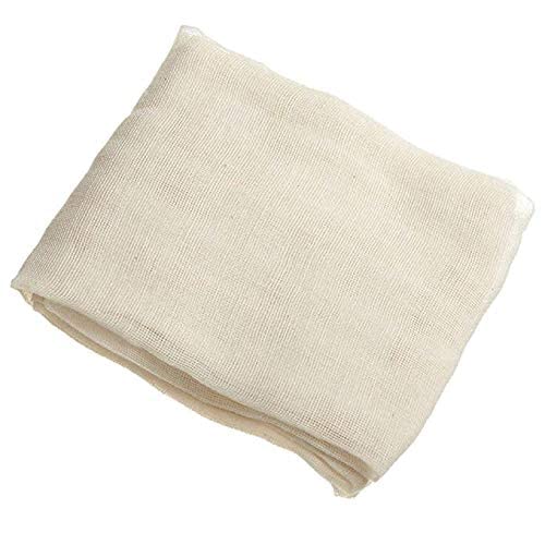 Amit Marketing Cotton Muslin Cloth | Unbleached | Madarpath Cloths | Natural Ultra-Fine Cheesecloth | for Making Cheese Wraps, Paneer, Jalebi, Wrapping Hot Chapattis, Rice & Noodles – White (15 Meter)