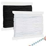 【ÉLASTICITÉ EXCEPTIONNELLE】 Notre fil élastique offre une extensibilité et une récupération optimales. Spécialement conçu pour la création de bijoux, ce fil elastique pour bracelet garantit que vos bracelets et colliers conservent leur forme et leur confort durablement.