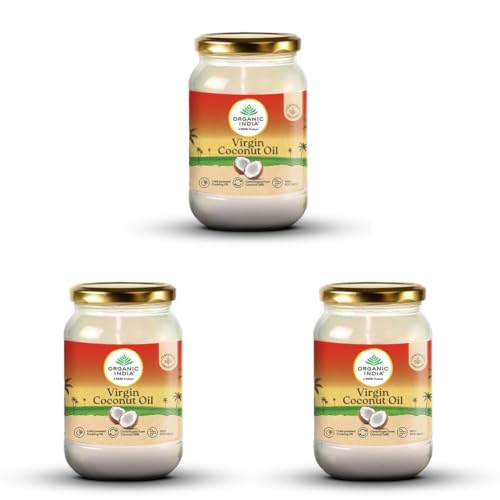 Image of Organic India Virgin Coconut Oil, 500ml | Labs Tested on 250+ Parameters | Certified Organic| Cold Pressed | Extracted from Coconut Milk | Authentic Flavour | Multipurpose Premium Coconut Oil