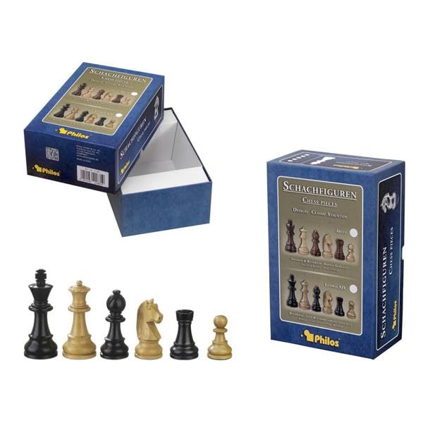Jeu d'échecs Louis XIV Philos 21231 - Cadeau idéal en bois pour passionnés