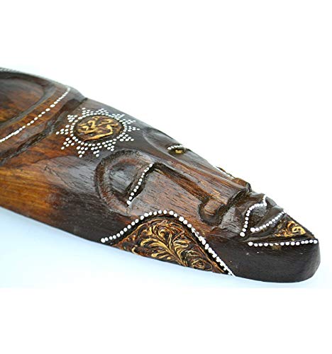 Maschera in legno 30 cm – Motivo Cobra – Decorazione Etnica Chic stile africano.