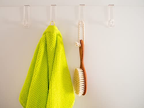 Door Hooks Plastic Transparent Set of 10 - Image 3