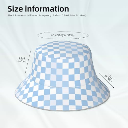 Image of Bucket Hat Double-Side-Wear Reversible Sun Hat Beach Travel Hiking for Women Men