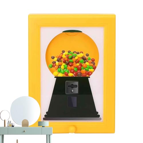 キャンディフレームディスペンサー 多目的お菓子貯蔵 キャンディディスペンサーマシン - キャンディディスペンサー フォトフレーム | 壁掛けガムボールマシン フォトフレーム ガムボールマシン 自宅/寮/アパートの省収納 壁掛け&テーブルディスプレイ両用 犬