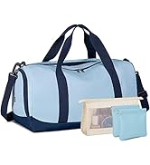Gym Duffle Bag for Women Girls with Toiletry Makeup Bag Carry On Bag Weekender Overnight Duffel B...