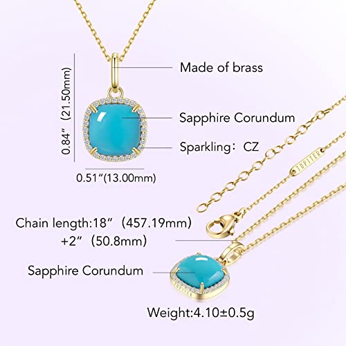 Jupiter Pendant Necklace for Women - Square Pendant Necklace Women, Necklace Jewelry for Valentine's Day, Mother's Day, Birthday Jewelry2