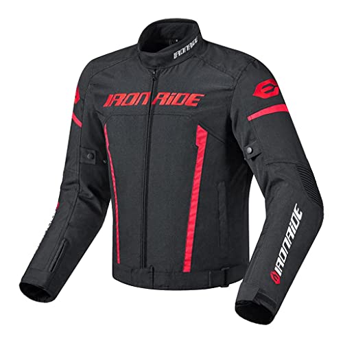 FewNvWa Chaqueta de Motociclismo para Hombre con Capa Térmica Extraíble Malla Interna Y Costuras Resistentes Impermeable Y a Prueba de Viento Adecuada, XXXL