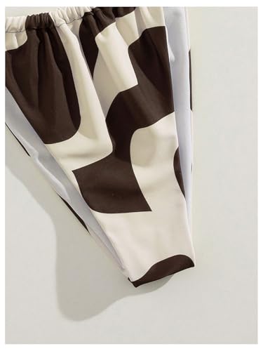 SOLY HUX Women's Two Piece Swimsuit Printed Halter Triangle String Bikini Set Tie Side Bathing Suit4