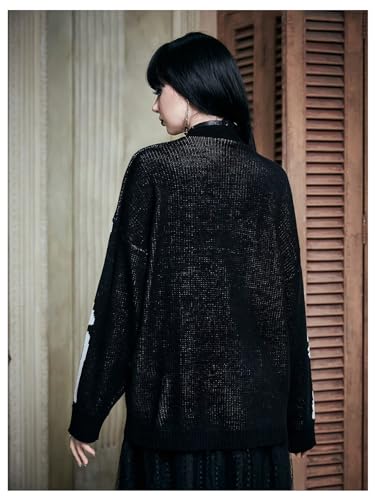 Women's Skeleton Graphic Cardigan Sweaters Goth Open Front Long Sleeve Cardigan Coat2