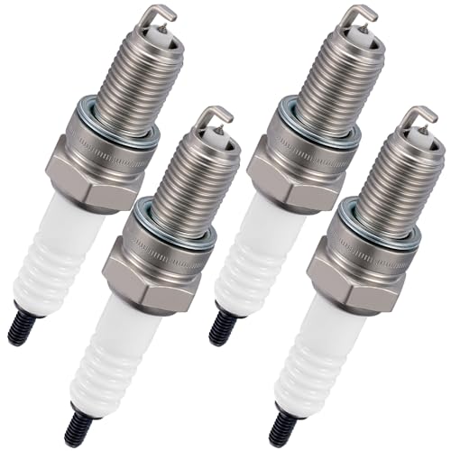Image of BDFHYK 4929 Iridium Spark Plugs Compatible with Kawasaki Compatible with Triumph for Yamaha for Honda for Suzuki Universal Motorcycle Spark Plugs Replacement for DPR8EA9 Set of 4