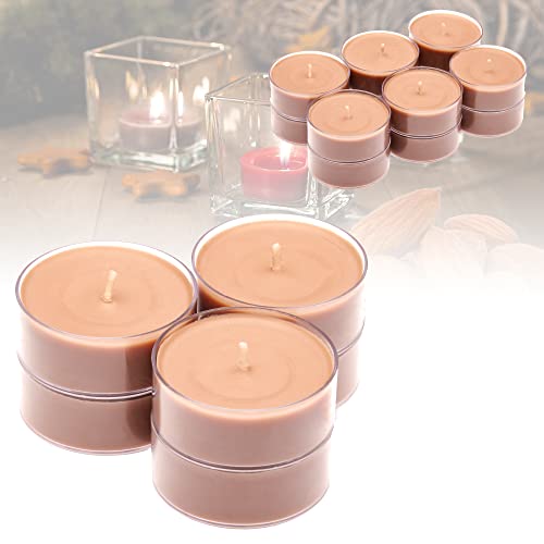 Candelo 12er Set XXL Duft Kerzen - Duftteelichter Gebrannte Mandel -...
