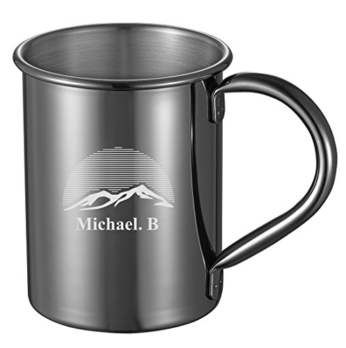 Personalized Visol Elise Gun Metal Finish 13 oz Moscow Mule Mug