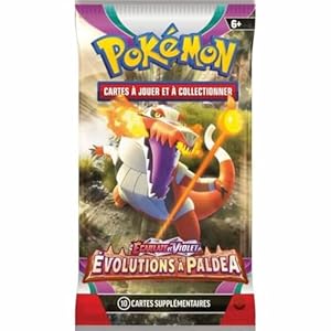 Produit Pokémon Pokémon - Booster - Ecarlate et Violet - Evolutions à Paldéa - Modèle aléatoire - Jeux de société - Jeux de cartes - Cartes à collectionner - A partir de 6 ans - Version française