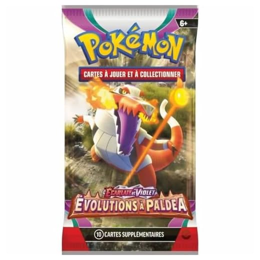 Pokémon - Booster - Ecarlate et Violet - Evolutions à Paldéa (EV02) - Modèle aléatoire - Jeux de société - Jeux de cartes - Cartes à collectionner - A partir de 6 ans - Version française