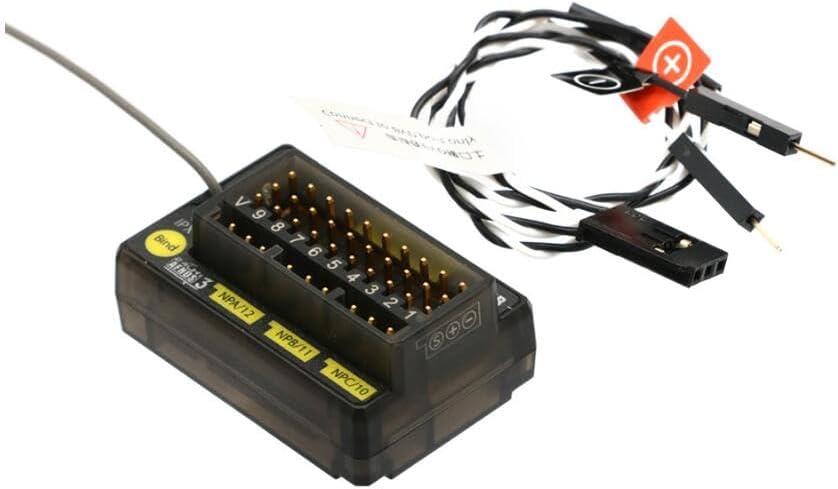 Flysky FGR12B Receiver and included cables