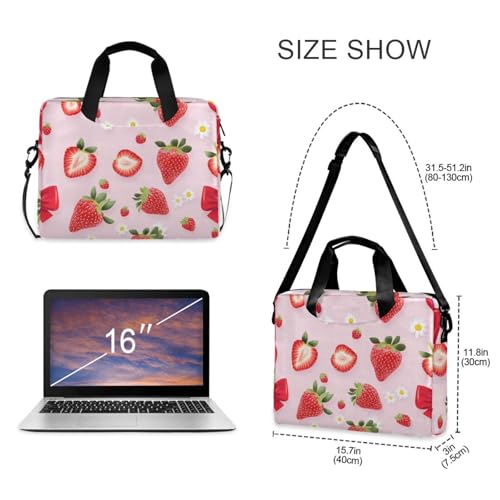 Funda para portátil ALAZA con diseño de fresa 13-15.6 pulg miniatura 5