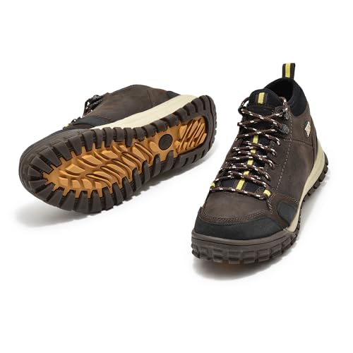 Image of Woodland Men Russia Dark Brown High Ankle Shoes