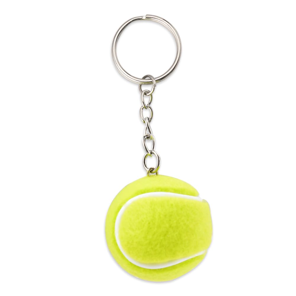 Tennis Ball Keychain for Women Men Sports Keyring for Tennis Lovers Gifts for Boys Girls Charm Bag Decor for Birthday Christmas Gifts for Sport Loves