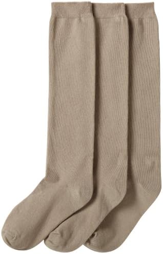 Jefferies Socks Girls’ School Uniform Knee-High Sock, Pack of Three