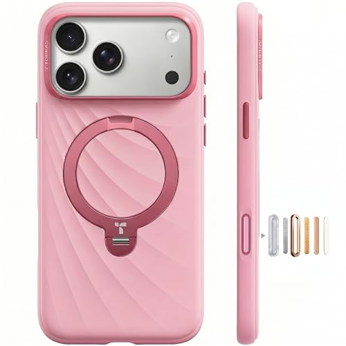 TORRAS iPhone 17 Pro Max �p �P�[�X �V���R�� MagSafe�Ή� �����O �X�^���h 360°��_��] �c�����Ή� �}�O�l�b�g���� �J�����R���g���[���{�^�� �ČR�K�i �ϏՌ� �w��h�~ �s���N