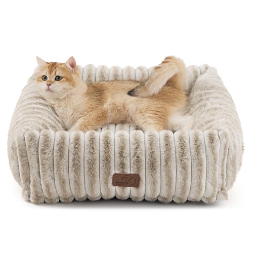 Image of Bedsure ComfyFleece Dog Bed for Small Dogs & Cats Washable,20in Amphora
