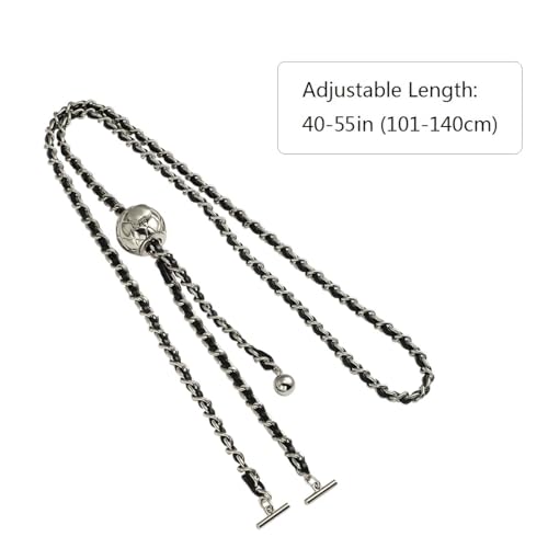 Image of Jiesinlov Purse Chain Adjustable Shoulder Strap with Small Metal Ball Replacement Transformation Crossbody Handbag