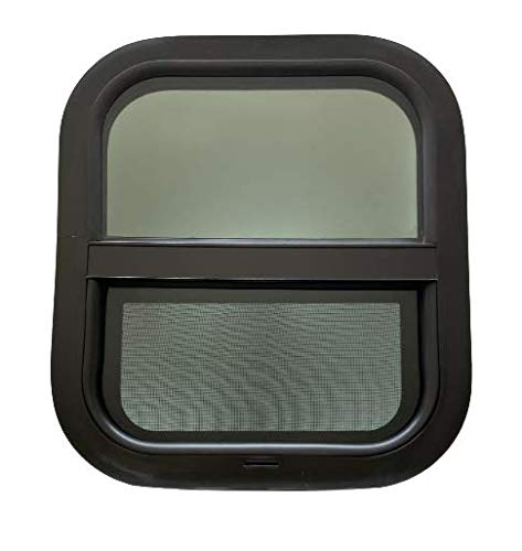 Vintage Technologies Premium RV Window |14 W X 16 H | Vertical Slide | Complete Installation kit Included | Multiple Wall thicknesses Available | (1-1 2 Wall Thickness)
