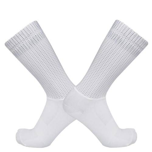 Aero Socks Cycling Men Women Mesh Fabric Breathable Sweat-Absorbing Silicone Non-Slip Cycling Aero Socks one size4