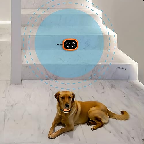 Indoor Pet Barrier for Dogs, Wireless Indoor Electric Fence, Pet Gate, Keeps Areas Off Limits, Dog Fence Waterproof/Rechargeable Training Collar (1 Dogs System) - Image 3