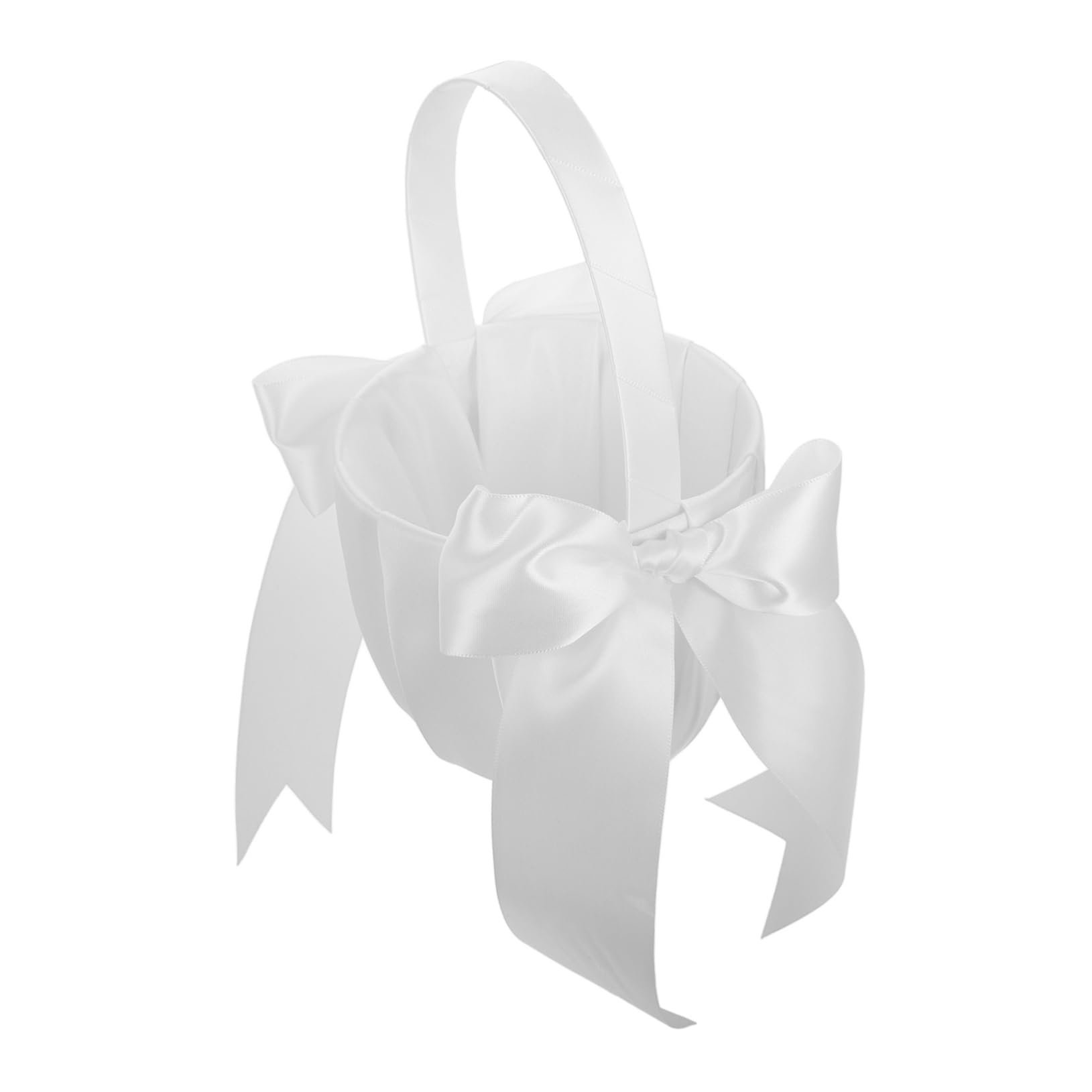 Zerodeko Flower Girl Basket with Bowknot Charming Petal Scattering Basket for Wedding Ceremonies Versatile Flower Girl Accessories for Festive Occasions Elegant Design for Special
