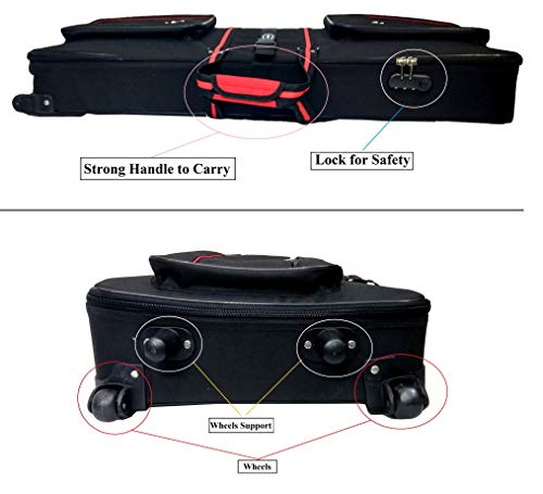 Image of MALAV Yamaha PSR-SX900 Synthesizer /Arranger Carry CoverBag with Padding & Back Shoulder Straps (Premium Case Bag with Additive Feature of Steel of Steel Plated Frame)