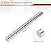 MECCANIXITY 2Pcs 16mm x 200mm 304 Stainless Steel Rods, Round Metal Solid Rod Lathe Bar Stock for Industry, DIY Craft, Car, Helicopter, Airplane