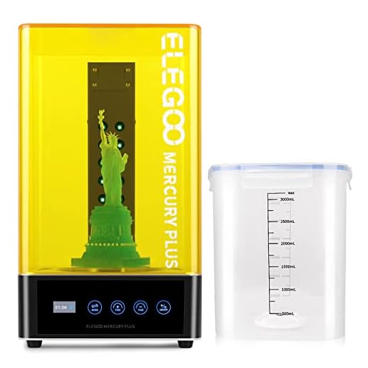 ELEGOO Mercury Plus Máquina de Lavado y Curado 2 en 1 para LCD/DLP/SLA Modelos Impresos en 3D Caja de Curado UV de Resina con Plato Giratorio de Curado y Cubeta de Lavado