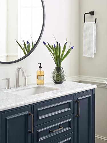 Amerock Bh36022Orb | Oil Rubbed Bronze Towel Ring | 5-3/4 In (146 Mm) Length Towel Holder | Mulholland | Hand Towel Holder For Bathroom Wall | Small Kitchen Towel Holder | Bath Accessories #TOP7