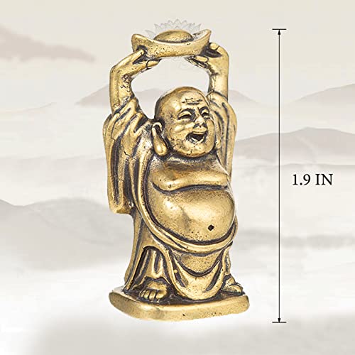 Mini Buddha Statue,Pocket Buddah Statue-Small Buddha Figurine,Zen Buda Statue,Cute Buddha Sculpture,Sitting Buddha,Meditation Meditating Buddha-Copper Bronze Buddha-Retro Style Handmade For Home Decor #TOP5