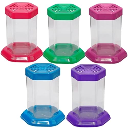 Aquário para Peixe Betta com Tampa – Beteira Sextavada em Acrílico 1L (Azul)