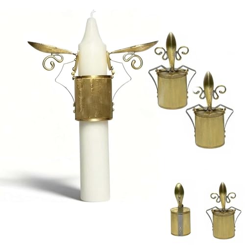 Vintage Brass Automatic Candle Snuffer, for Taper Candles, Handcrafted Flame Extinguisher, 1841 Classic Design, Solid Candle Safety Tool & Home Décor (2PCS)