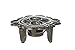 Creative Co-Op Cast Iron Dish Warmer, Black