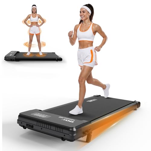 Walking Treadmill Pad with Incline 3 in 1 Walking Pad Under Desk Treadmill for Home Office 2.5HP Walking Vibration Pad with Remote Control Portable Treadmills for Home Small LED Display