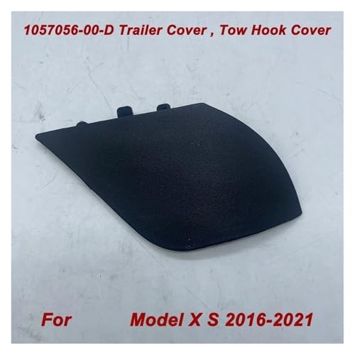 Capuchon crochet remorquage Tesla Model X S cache avant noir
