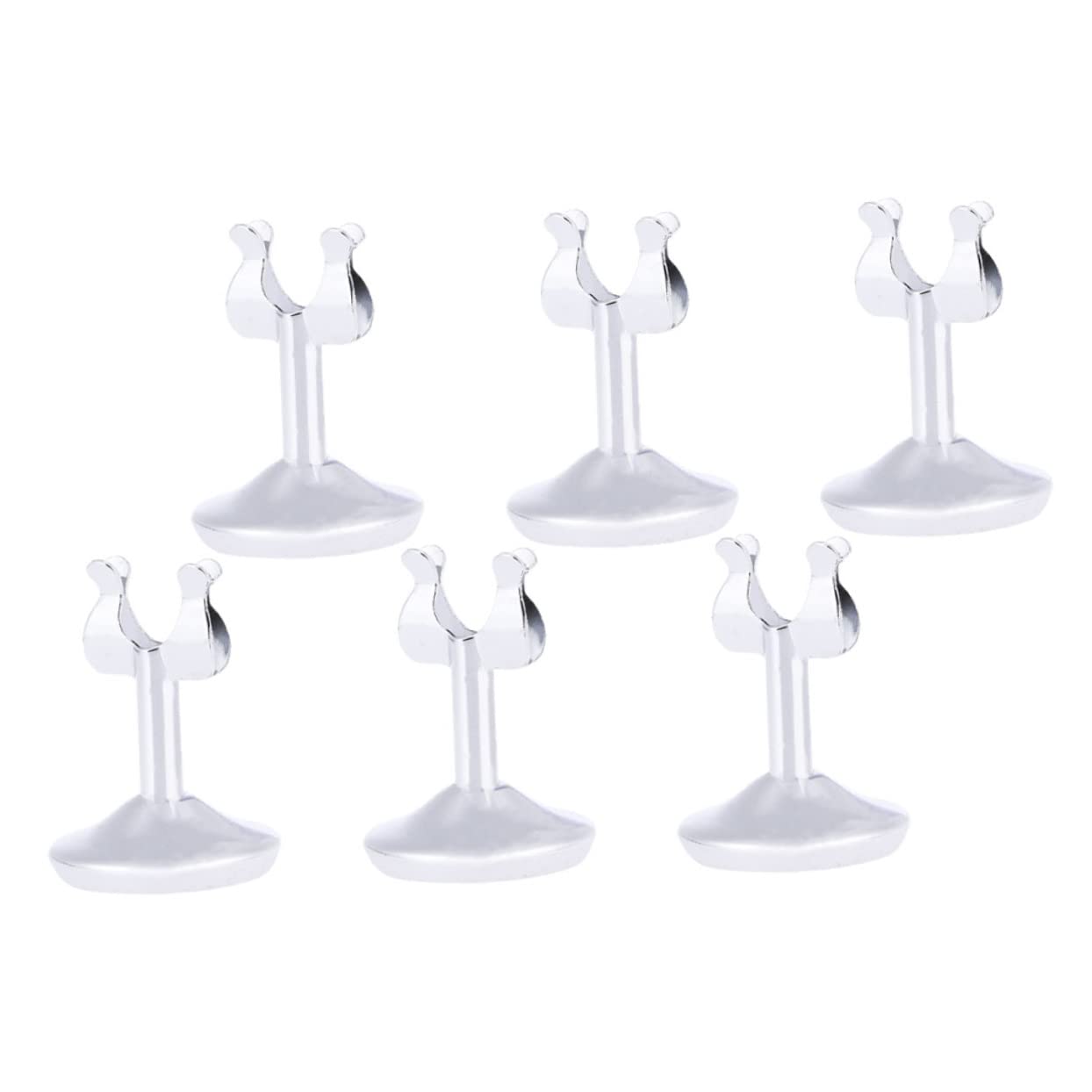 Gogogmee 6Pcs U Shaped Table Card Holders Multi Function Number Stands for Weddings Parties Events Showers More Table Accessory